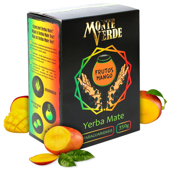 Yerba mate Monte Verde FRUTOS MANGO 350g w pudełku