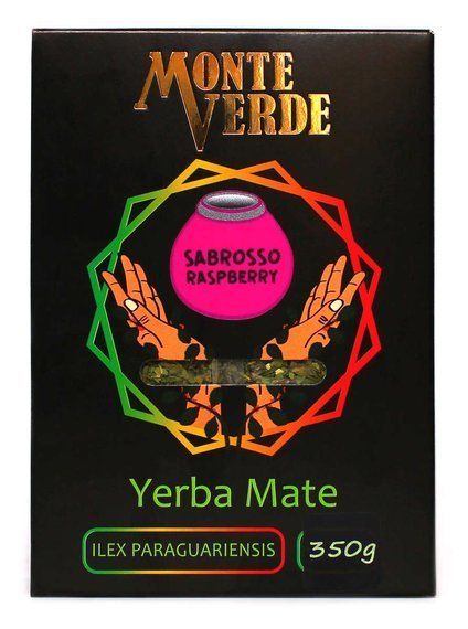 Yerba mate Monte Verde SABROSO RASBERRY 350g w pudełku