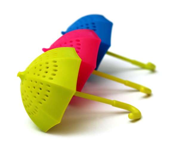 Zaparzacz silikonowy "parasol"  mix kolorów