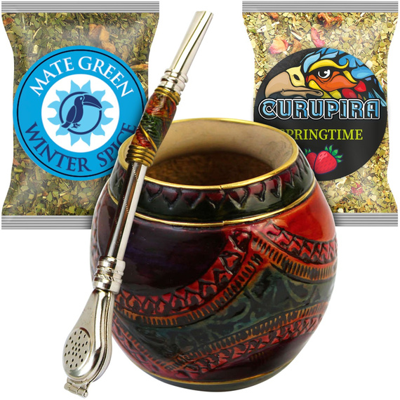 Zestaw Yerba Mate Green Ekskluzywna Tykwa Winter