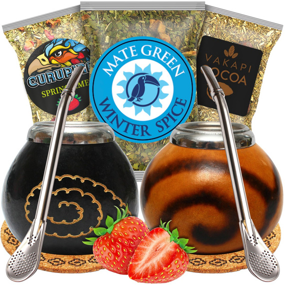 Zestaw Yerba Mate Green Tykwa Premium DLA DWOJGA
