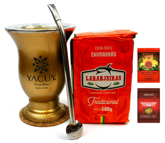 Zestaw Yerba Mate Laranjeiras Chimarrao Porongo Bombilla