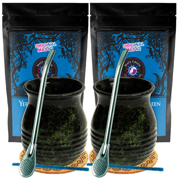 Zestaw Yerba Mate Mas IQ dla dwojga Bombilla 2x500