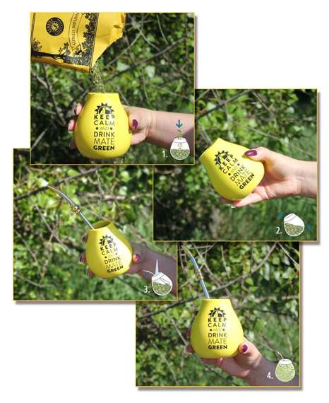 Zestaw Yerba Mate Verde dla dwojga mango malina + akcesoria