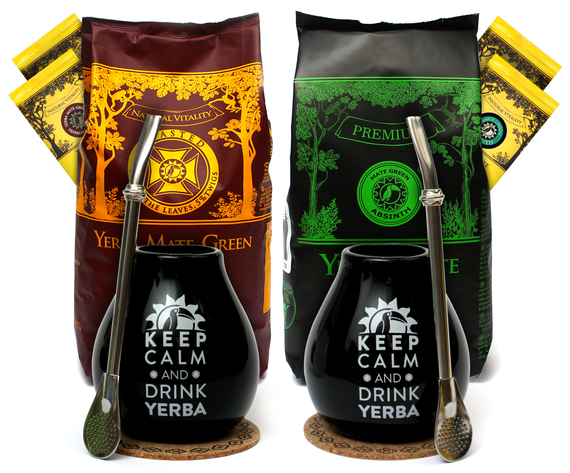 Zestaw Yerba Toasted Mate Green dla dwojga 2x 500g