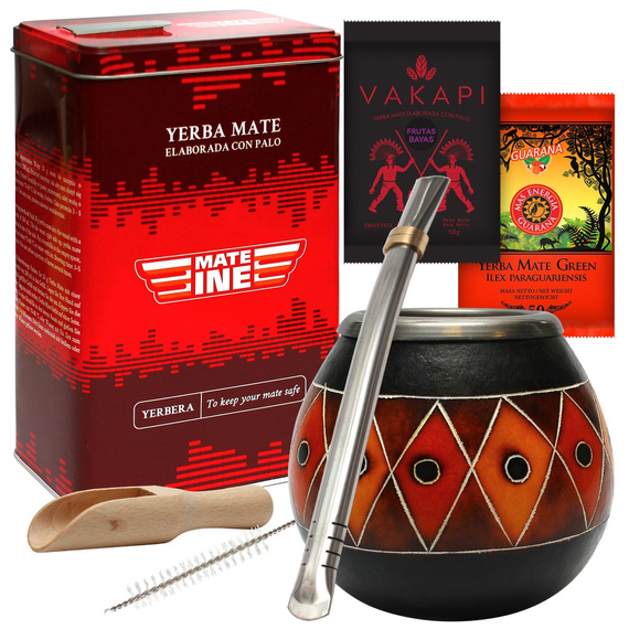 Zestaw do Yerba Mate Green Tykwa Bombilla Guarana