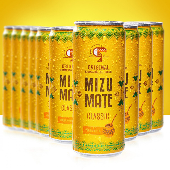 Zgrzewka 24szt Mizu Mate Napój Yerba Mate Classic lekko gazowany 330 ml Vitamizu w puszce