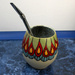 Matero ceramiczne toczone na kole "Pawi Ogon" ~ 350 ml