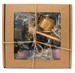 Miodowy zestaw na prezent w pudełku - 5 rodzajów miodu: wielokwiatowy, spadziowy, z maliną, z miętą i cytryną, z czarnym czosnkiem