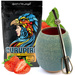 Zestaw na prezent Yerba Mate Curupira Truskawkowa 500g Naczynko handmade bombilla z alpaki
