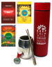 Zestaw z akcesoriami do Yerba Mate - Palo Santo i Termos z sitkiem i wyświetlaczem LED